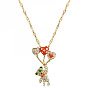 Collier Libellule ajourée, bijou en acier inoxydable doré Collier Libellule ajourée, bijou en acier inoxydable doré